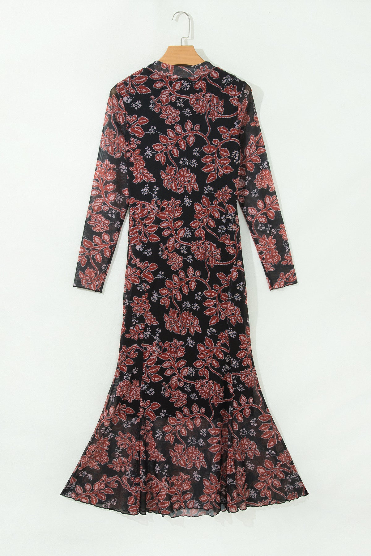 Vintage Bloom Mesh Dress