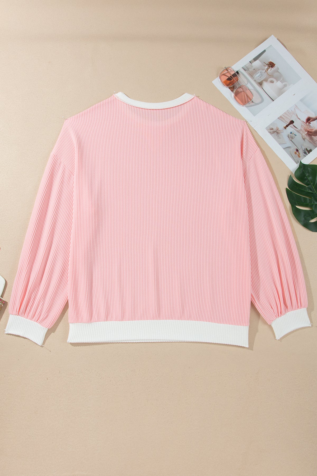 Pink Color Block Top