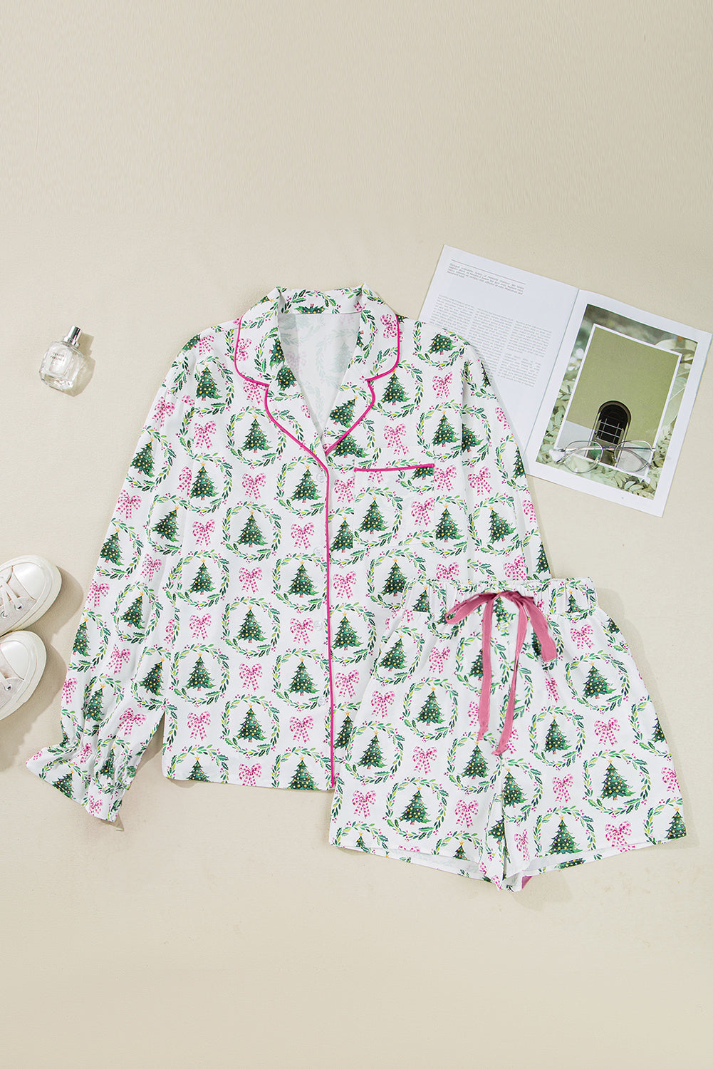 Holiday Bow Pajama Set