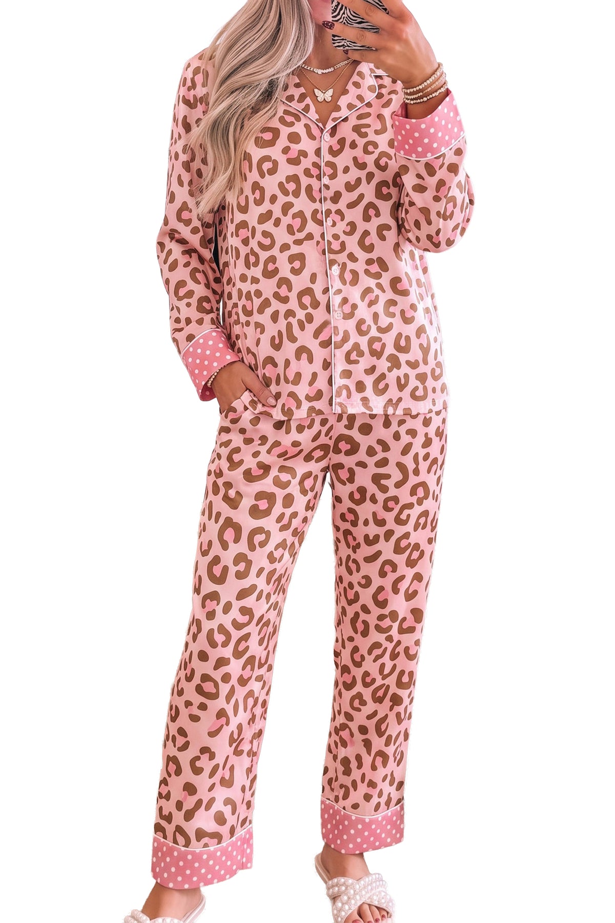 Pink Leopard Sleep 2pc Set