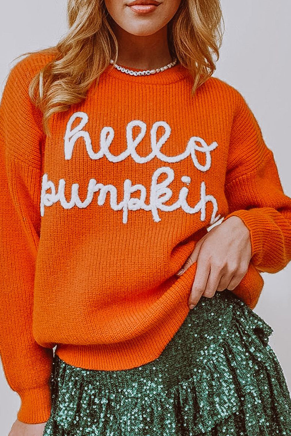 Hello Pumpkin Graphic Sweater