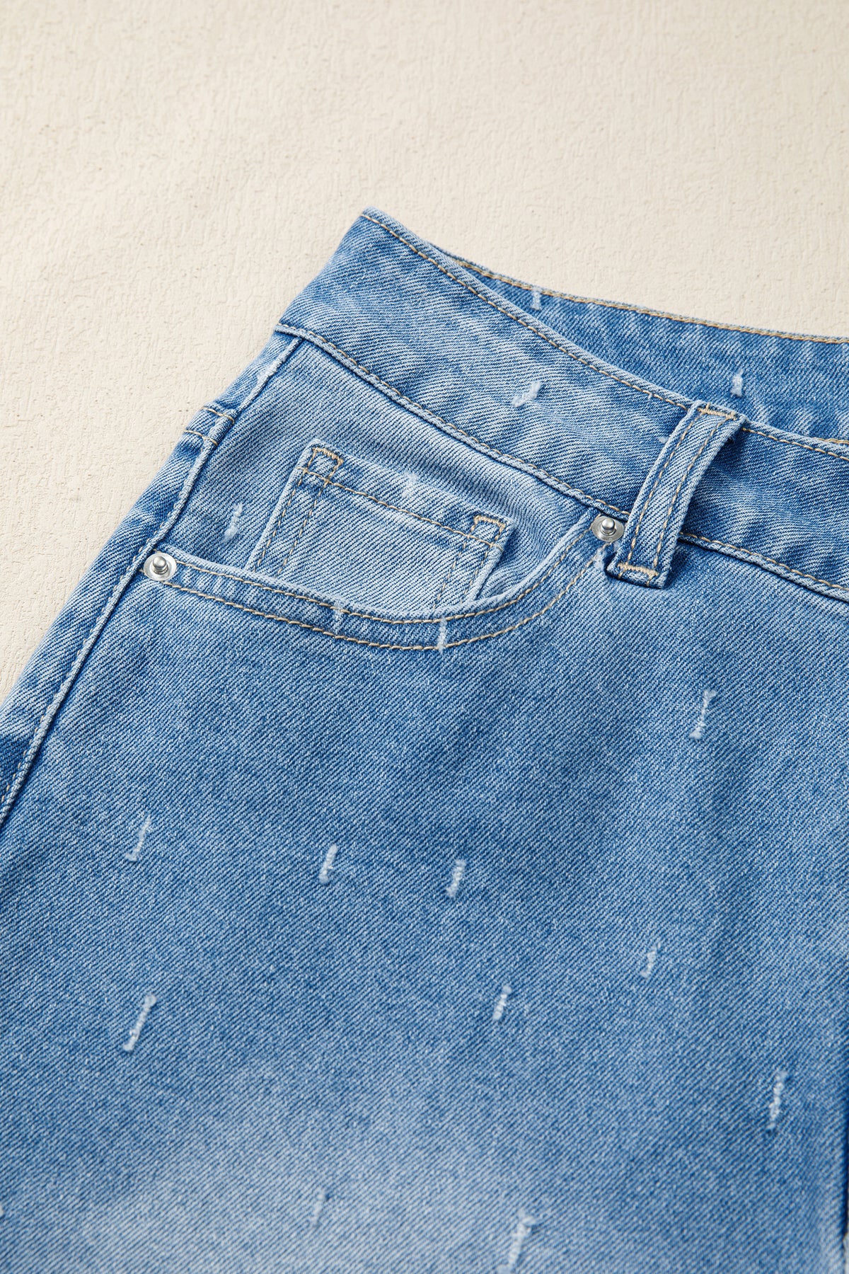 Tummy Control Raw Hem Jeans