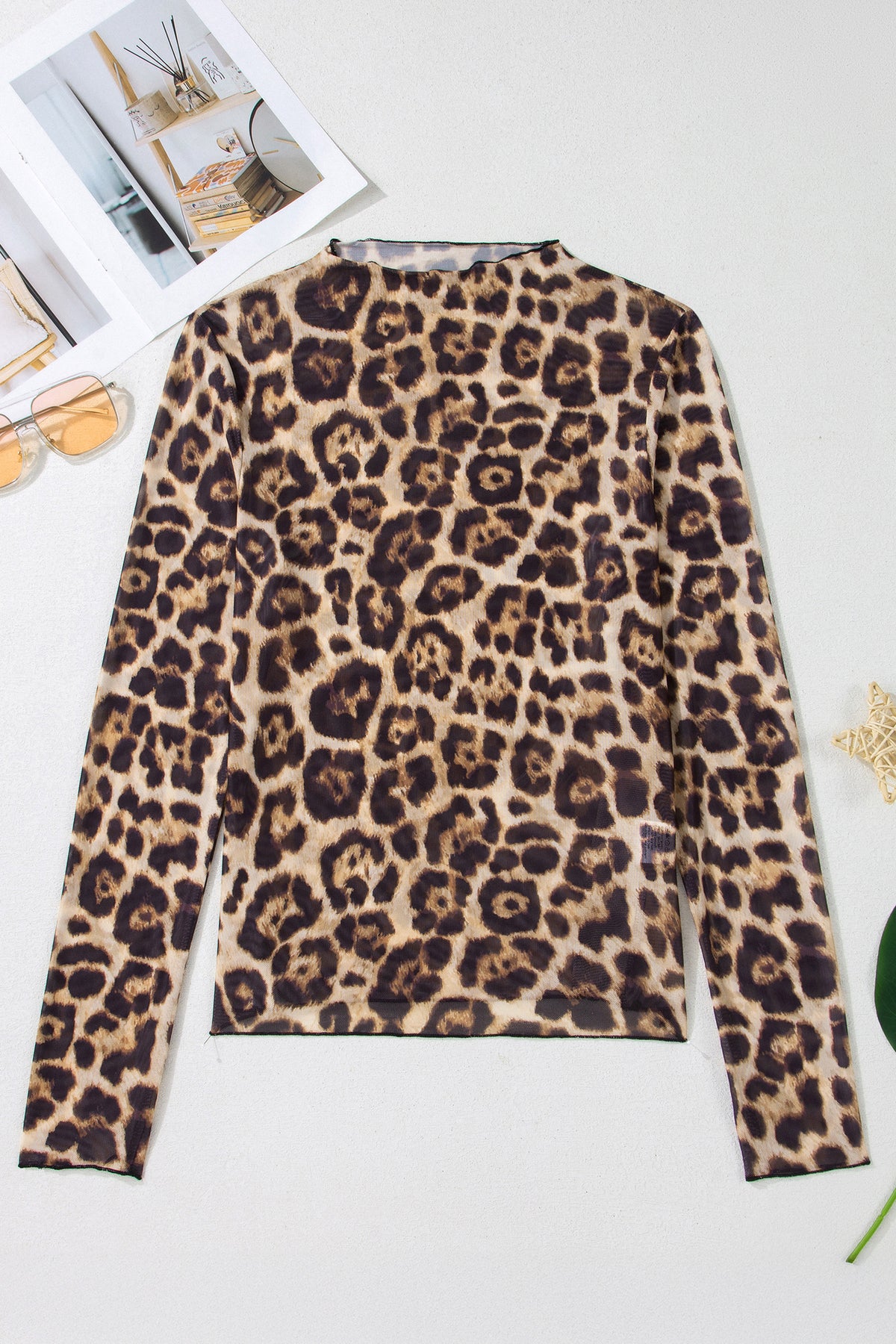 Floral Mock Neck Top