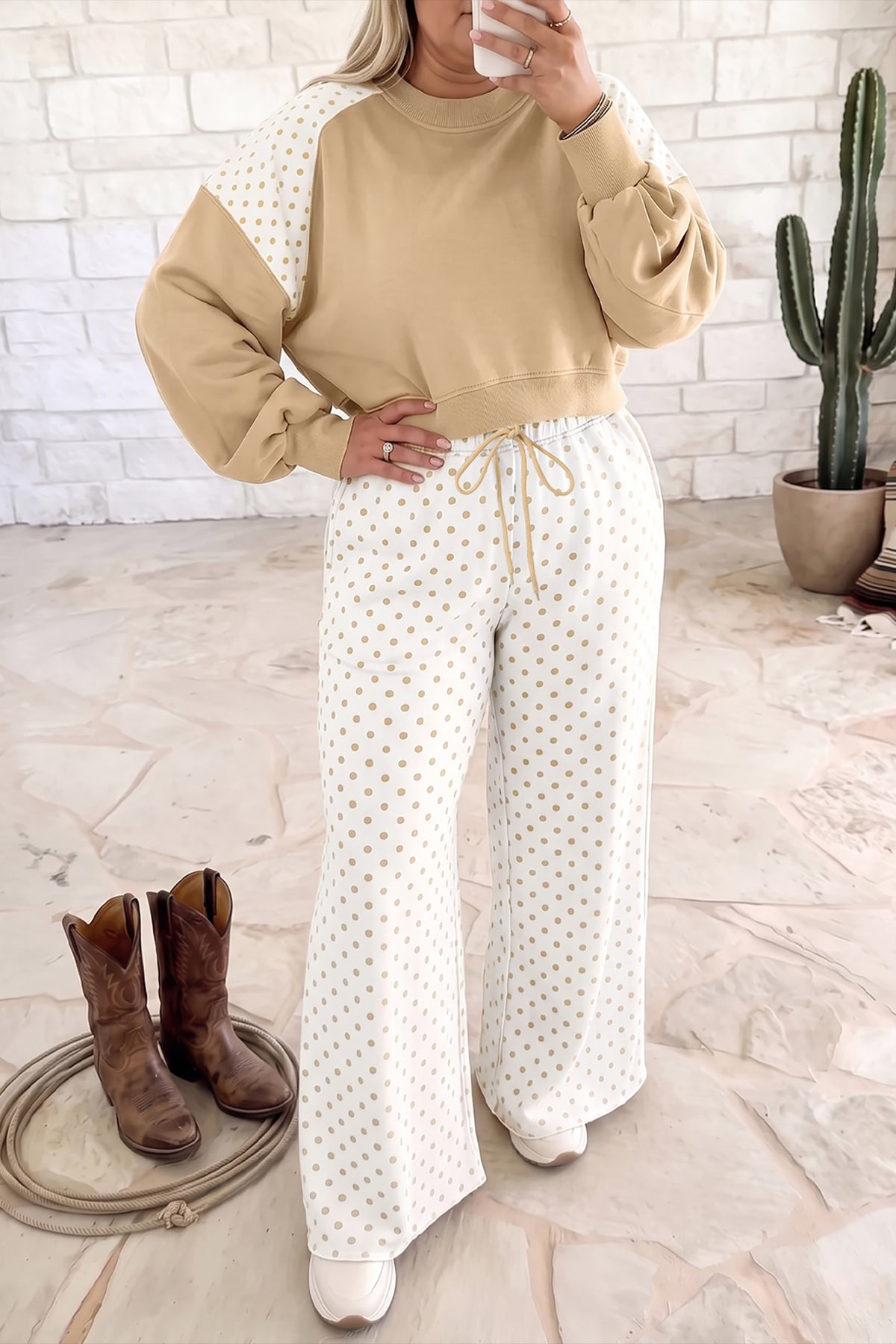 Plus Polka Dot Top