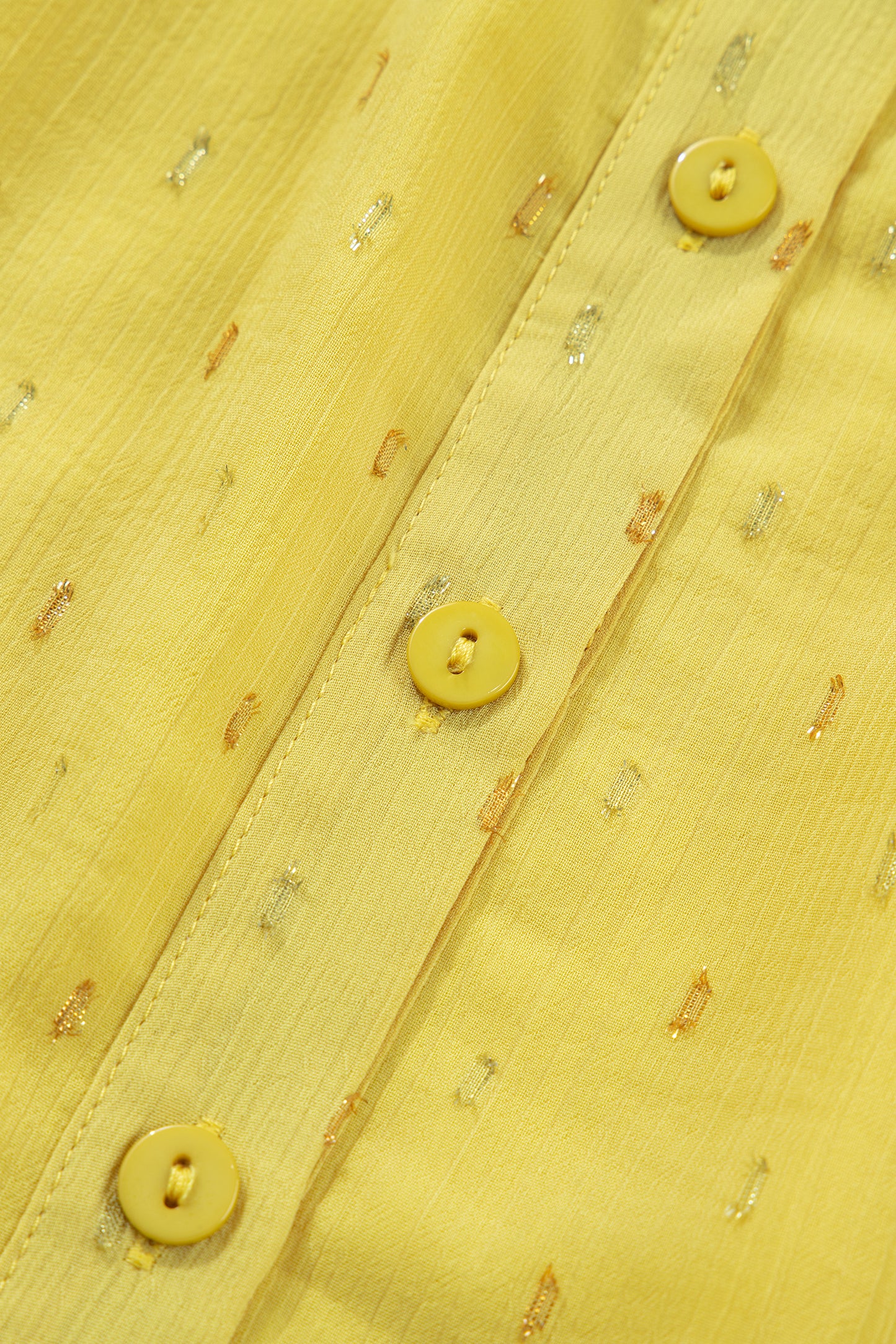 Dusk Blue Metallic Jacquard Short Sleeve Shirt