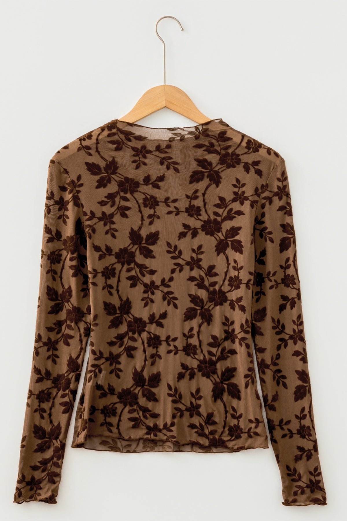 Apricot Bloom Mesh Top