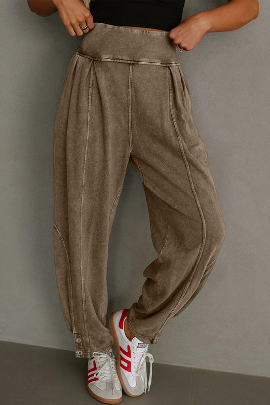 Elmwood Mineral Wash Jogger Style High Waist Pants