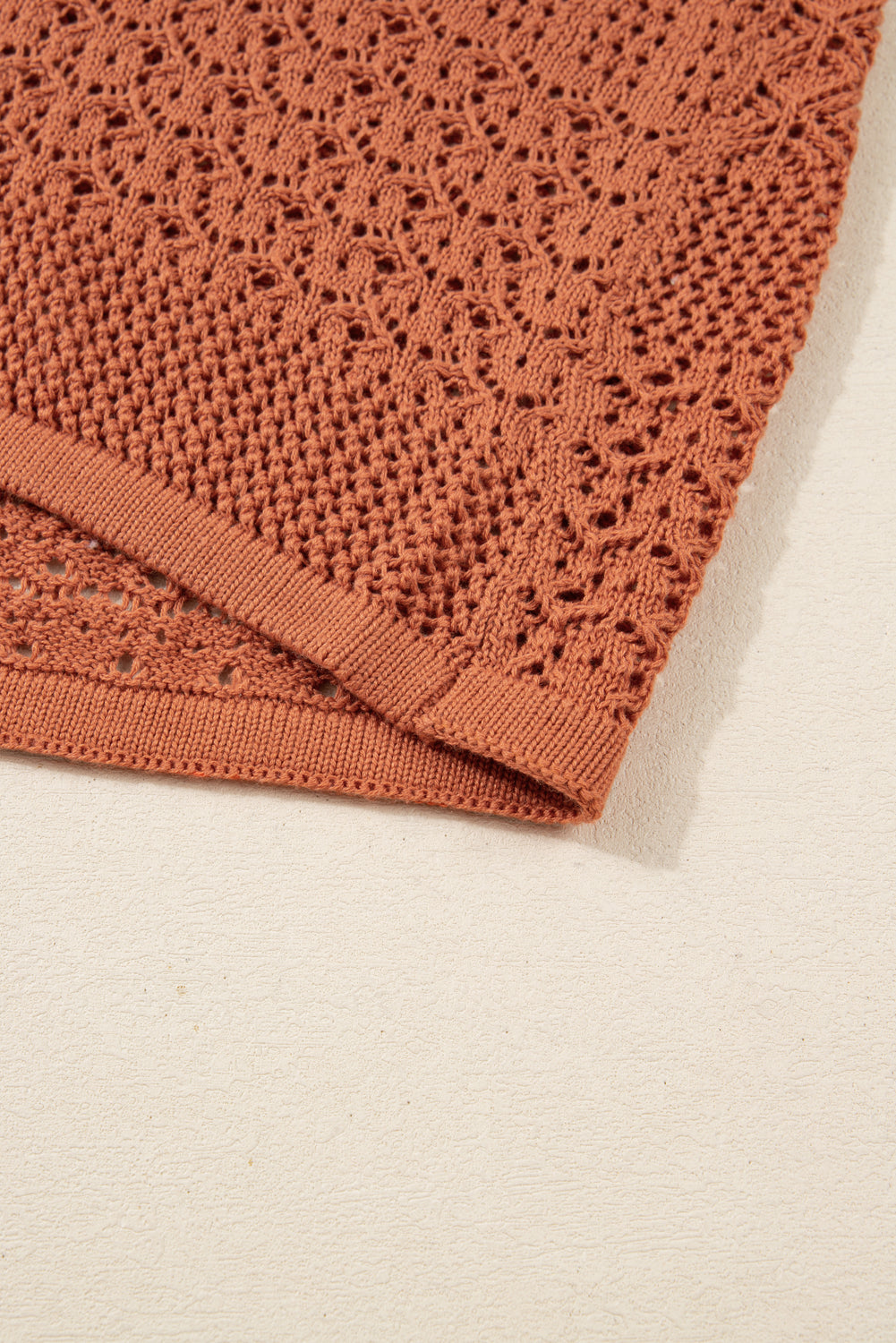 Redwood Burl Mixed Pattern Knitted Open Front Plus Size Cardigan