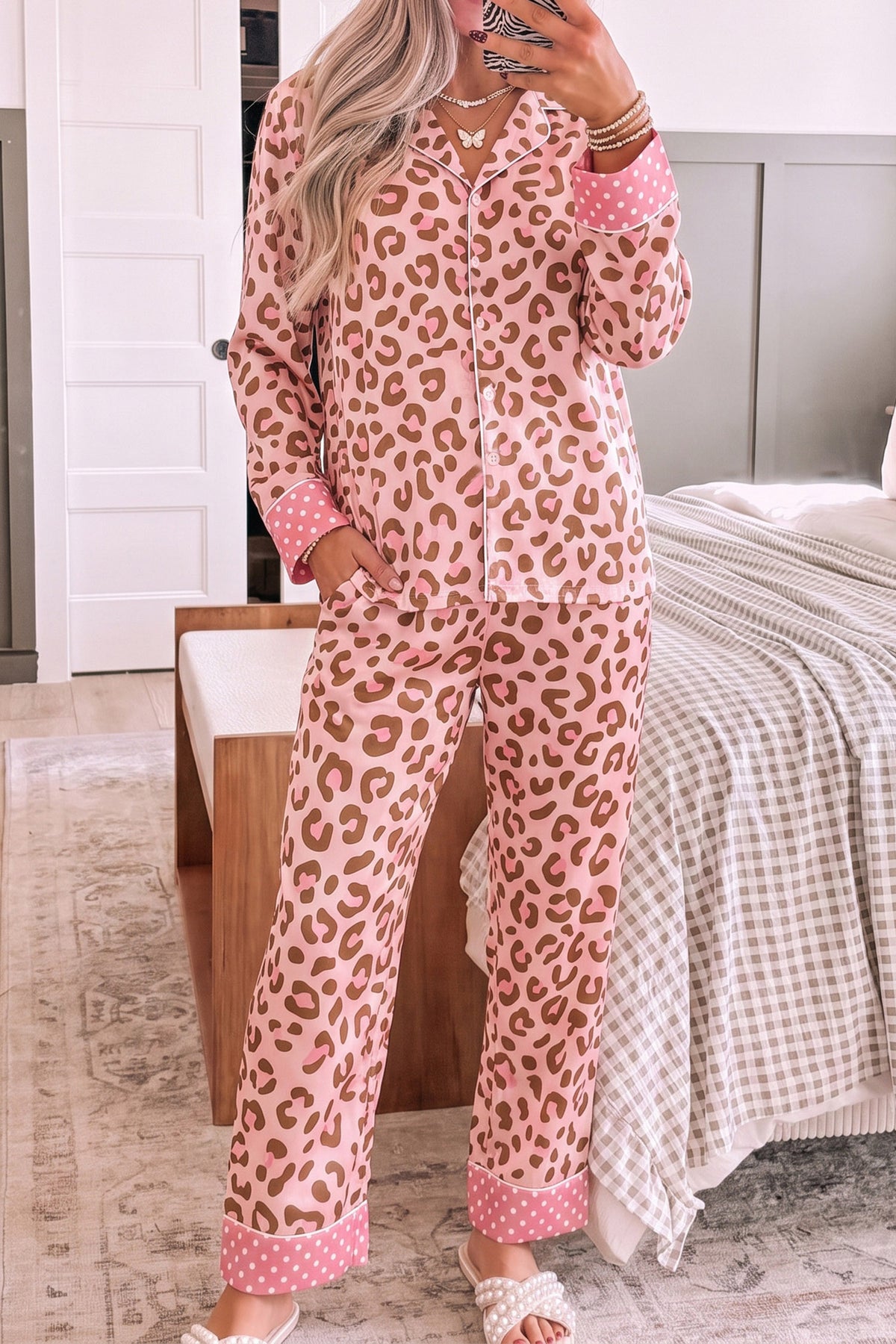 Pink Leopard Sleep 2pc Set