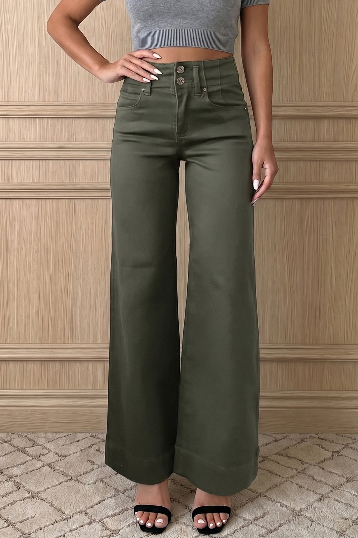 High Rise Wide Leg Jeans