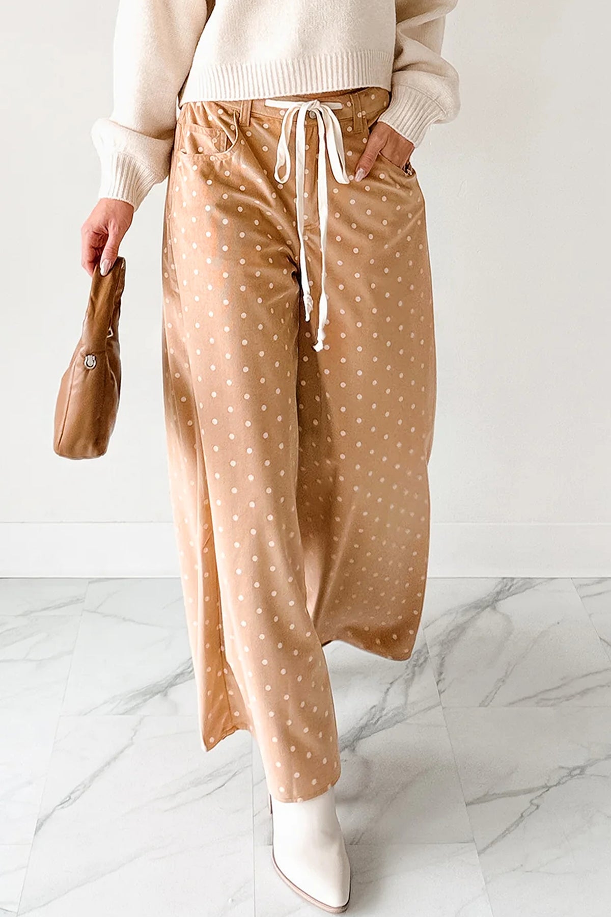 Polka Dot Wide Leg Pants