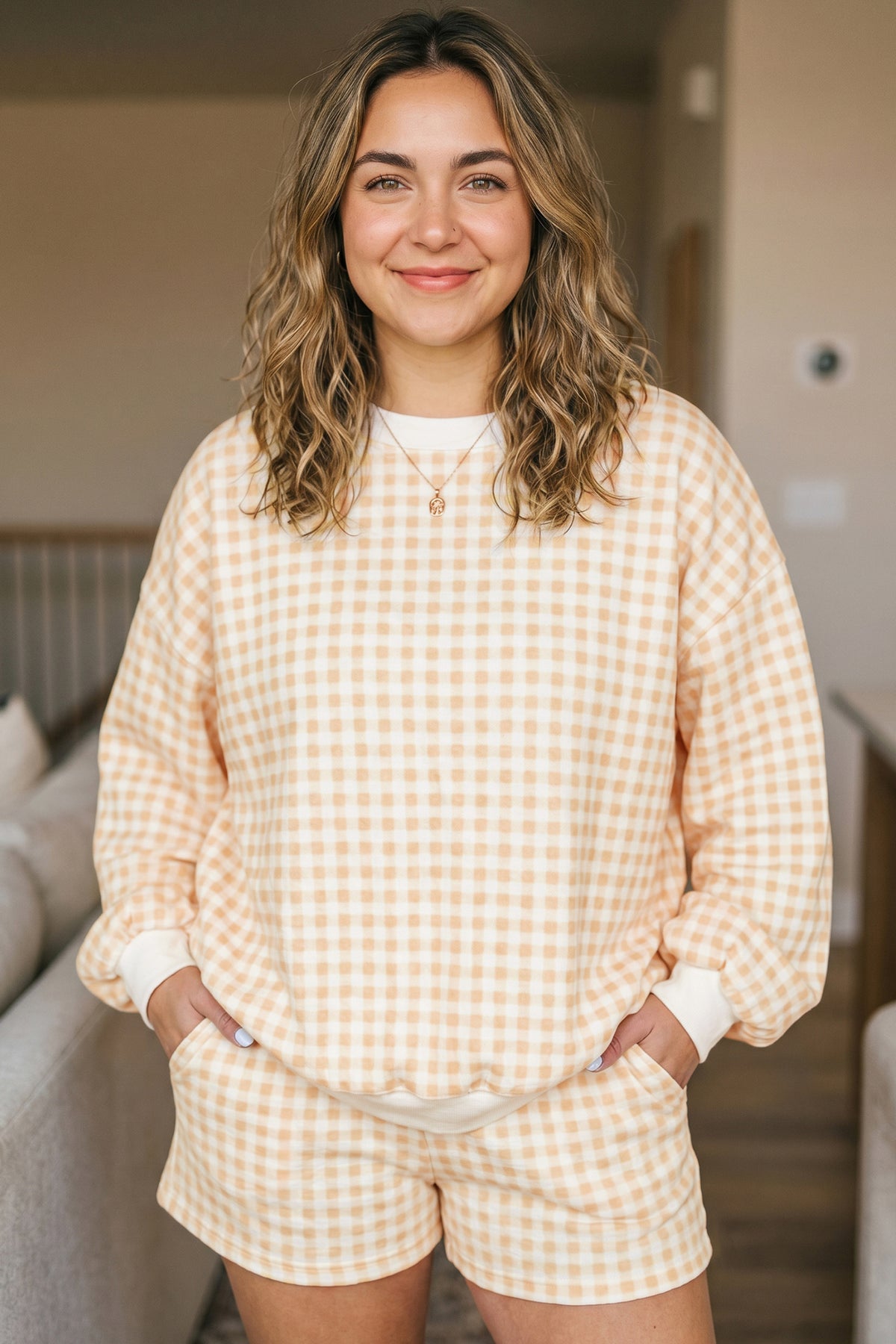 Gingham Lounge 2pc Set