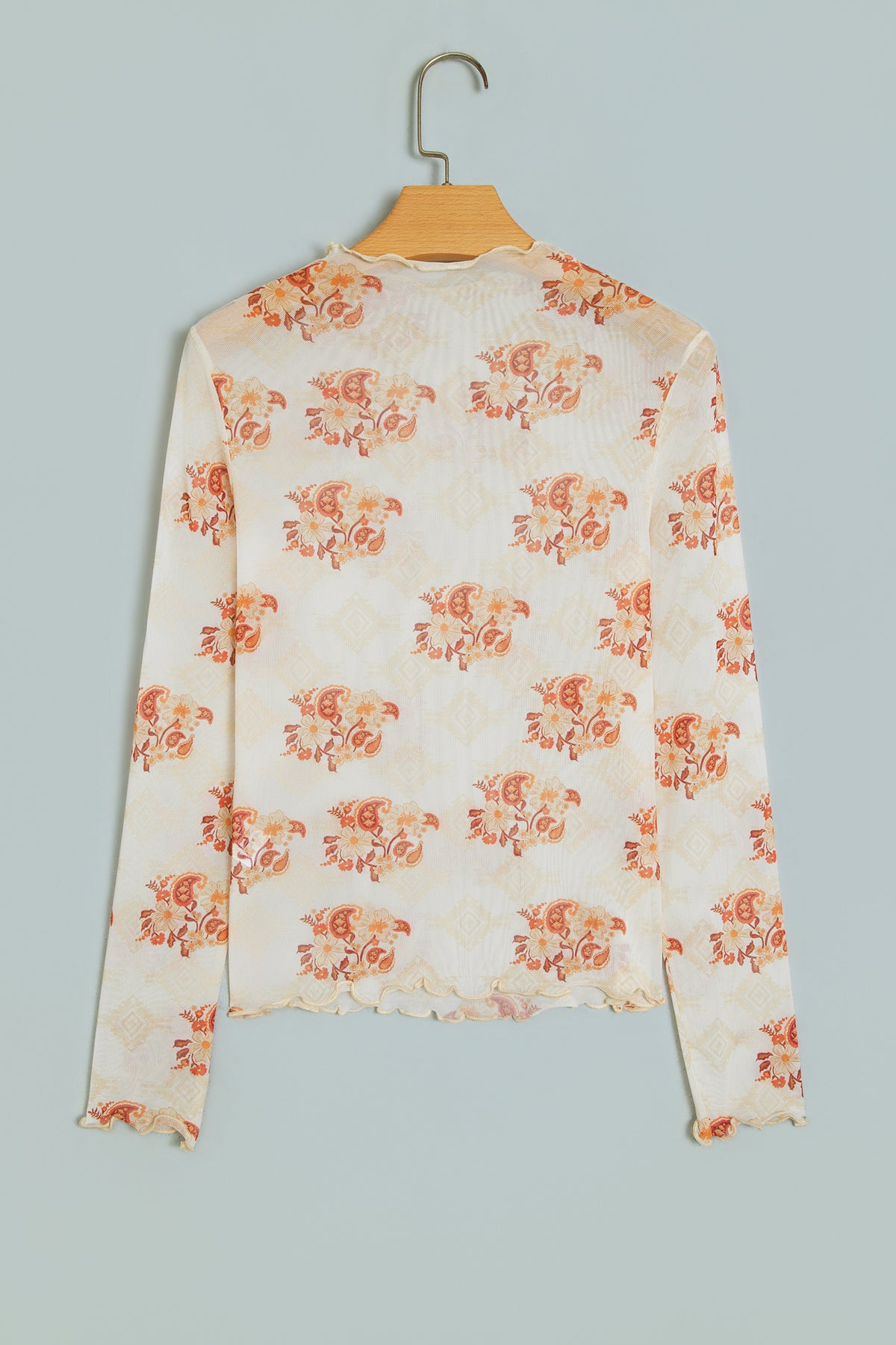 Floral Mock Neck Top
