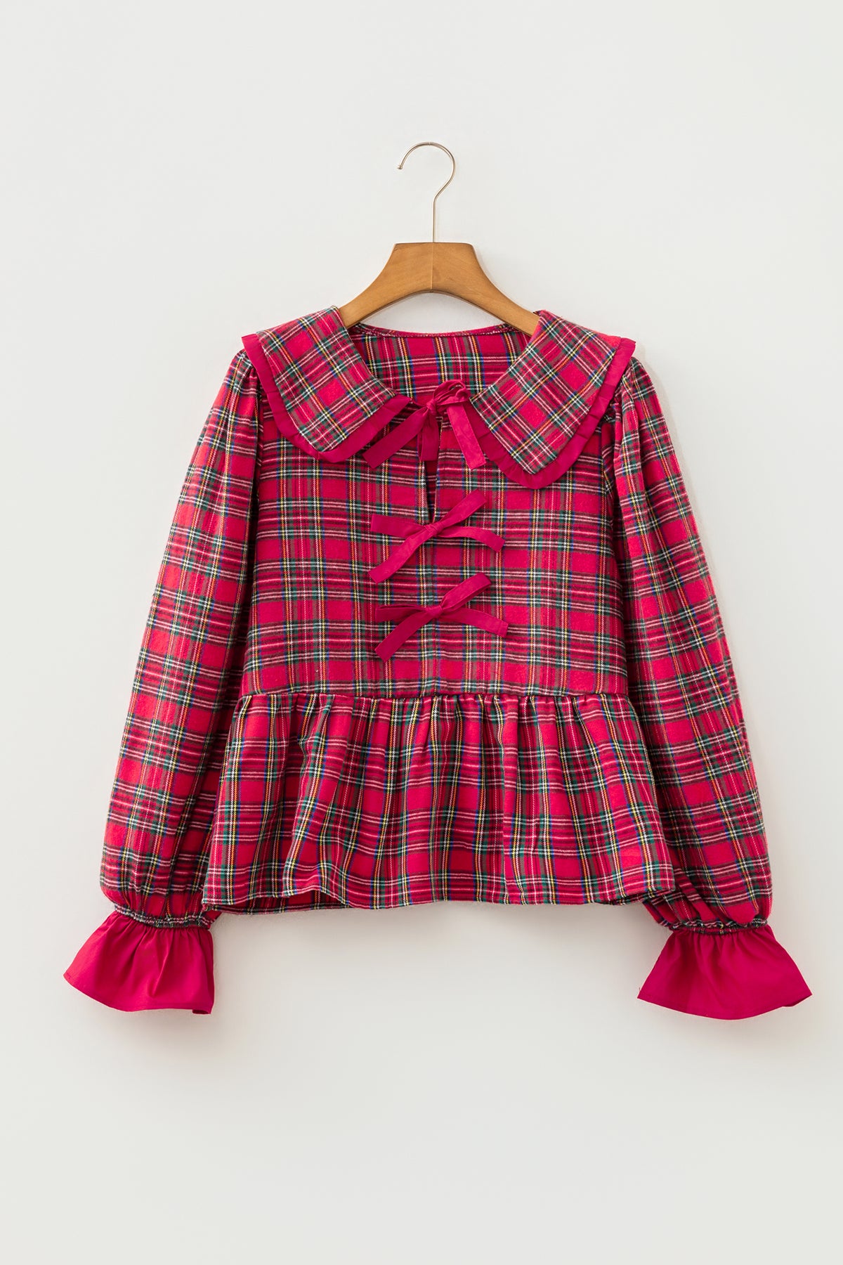 Holiday Plaid Blouse