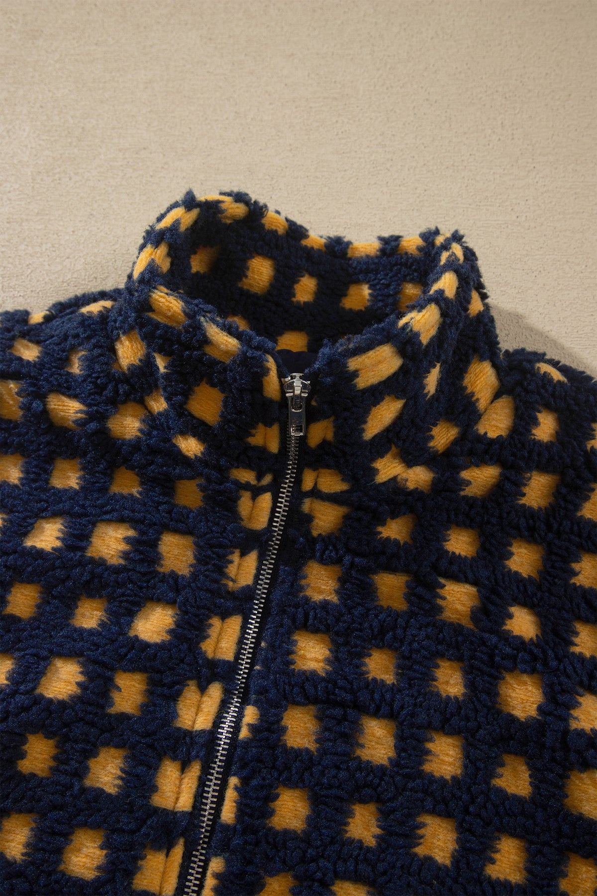 Plaid Sherpa Jacket