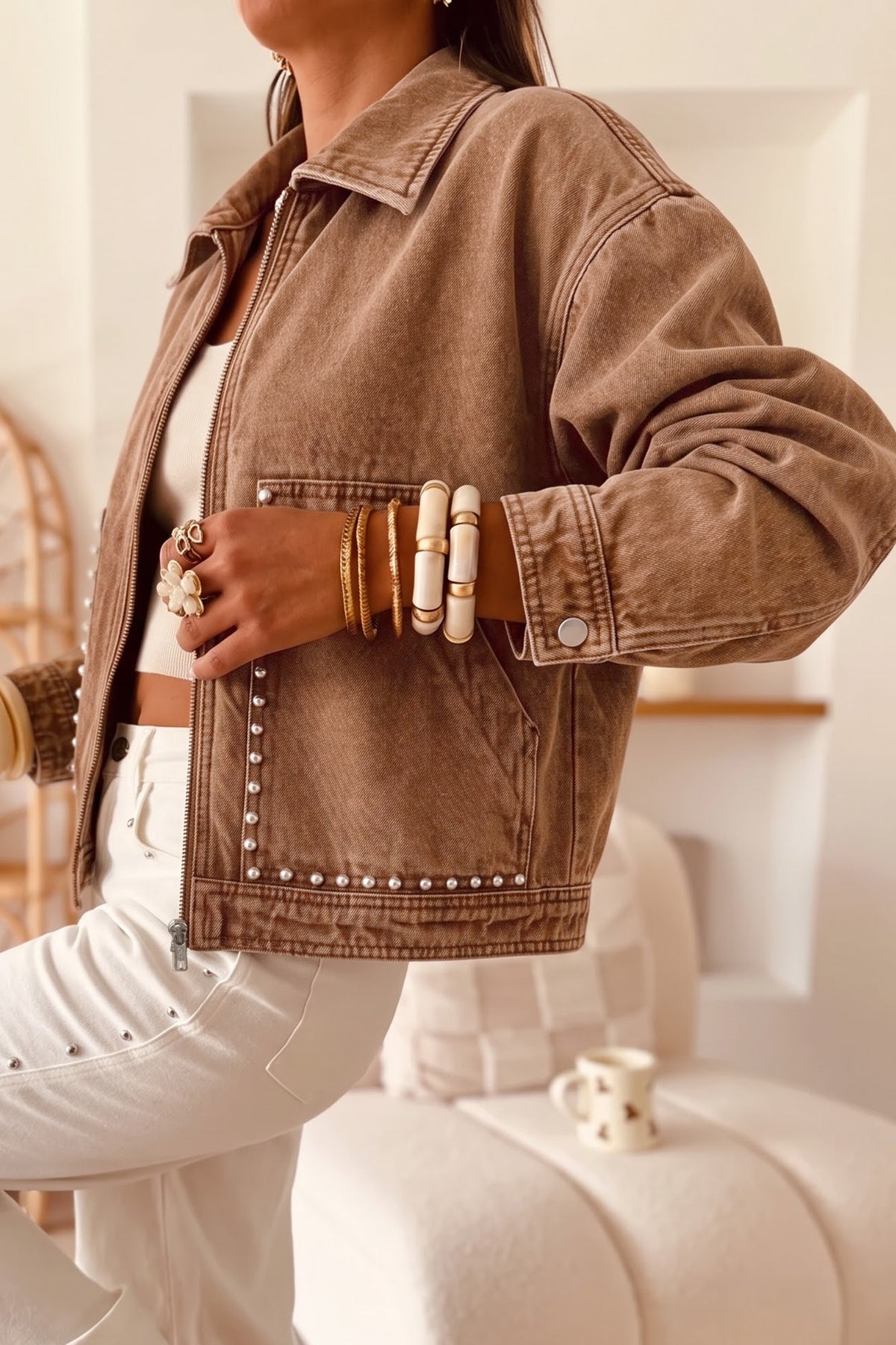 Rivet Pocket Denim Jacket