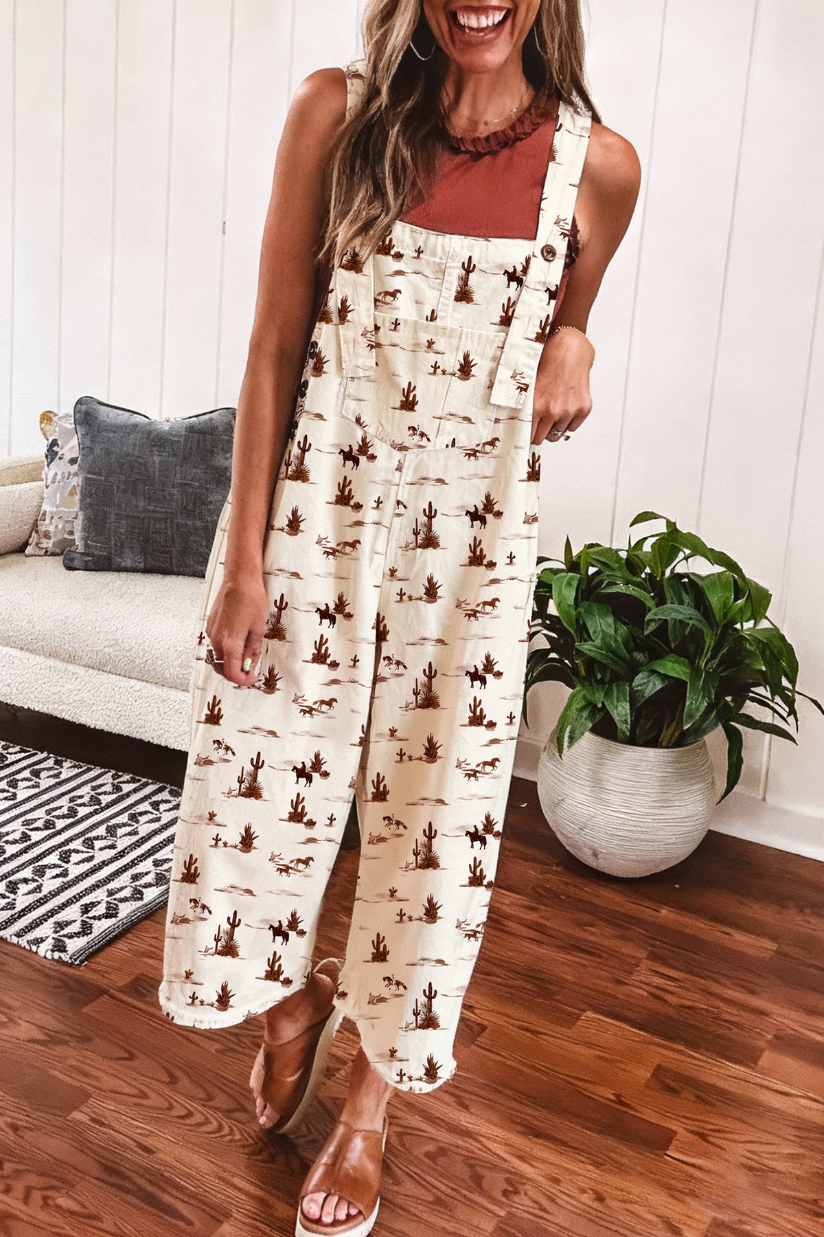 Western Strap Jumpsuit