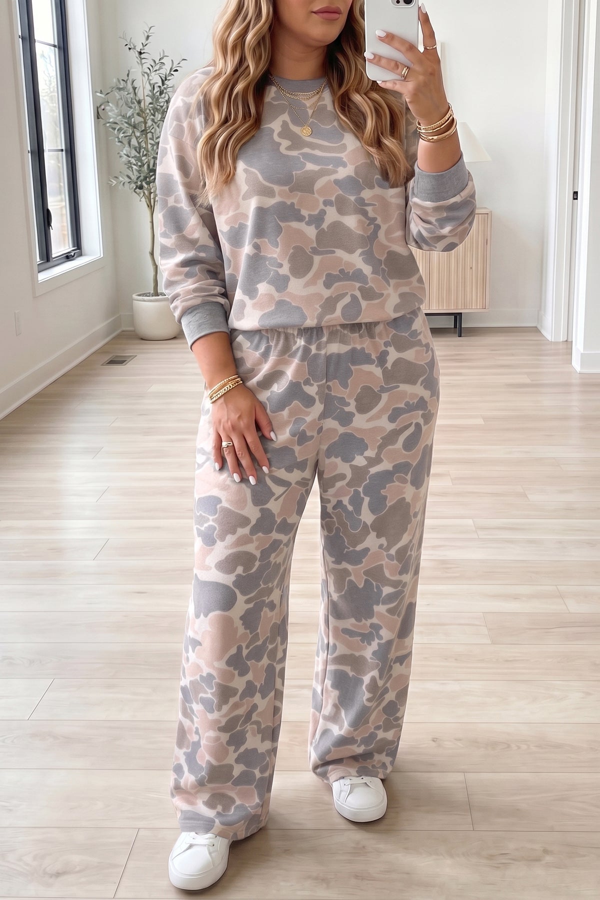 Camo Print Sweatshirt