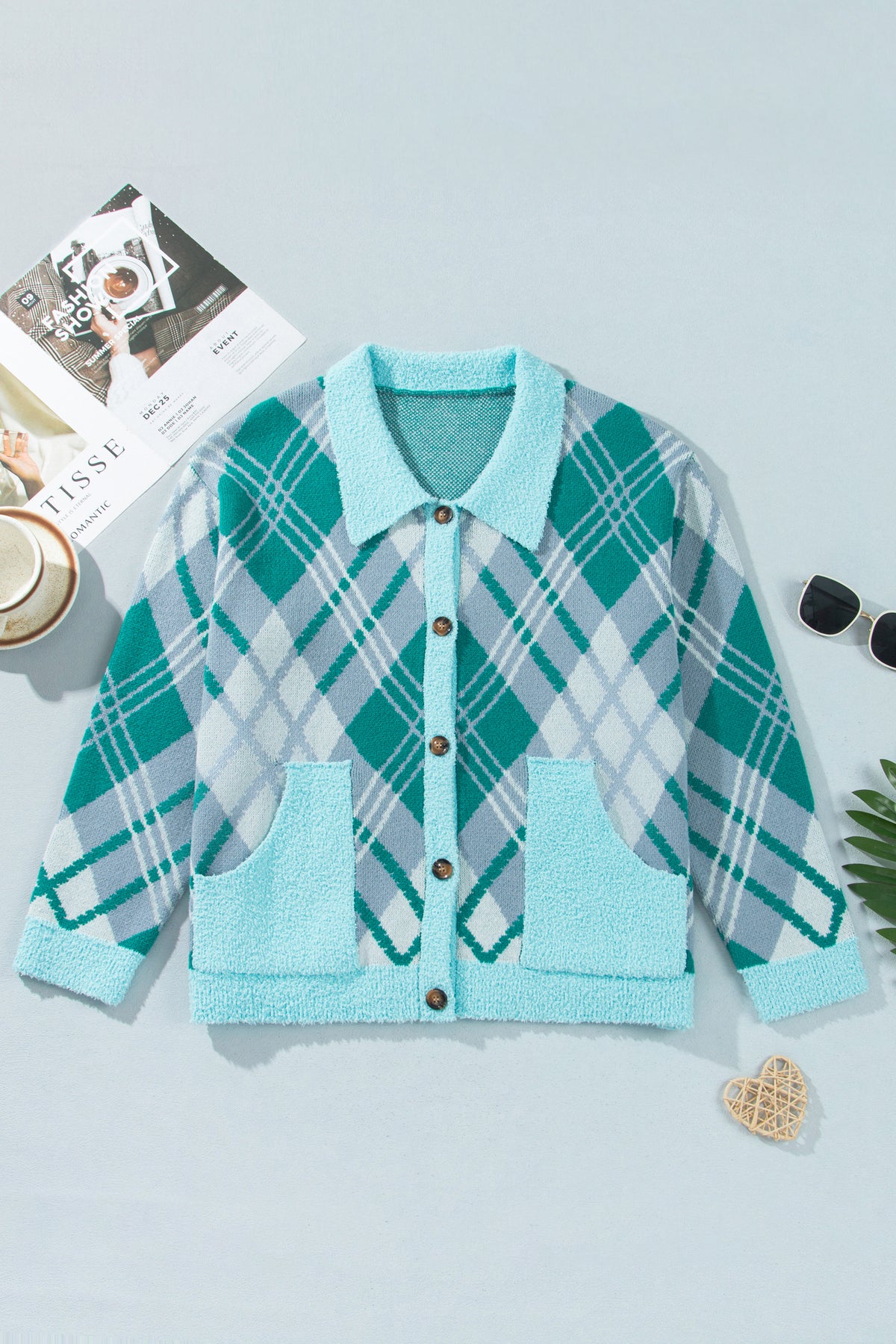 Plaid Cardigan