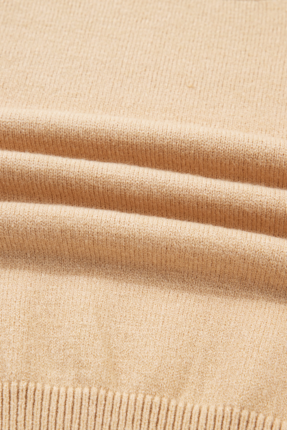 Smoke Gray Lantern Sleeve Sweater Pleated Knitted Mini Skirt Set