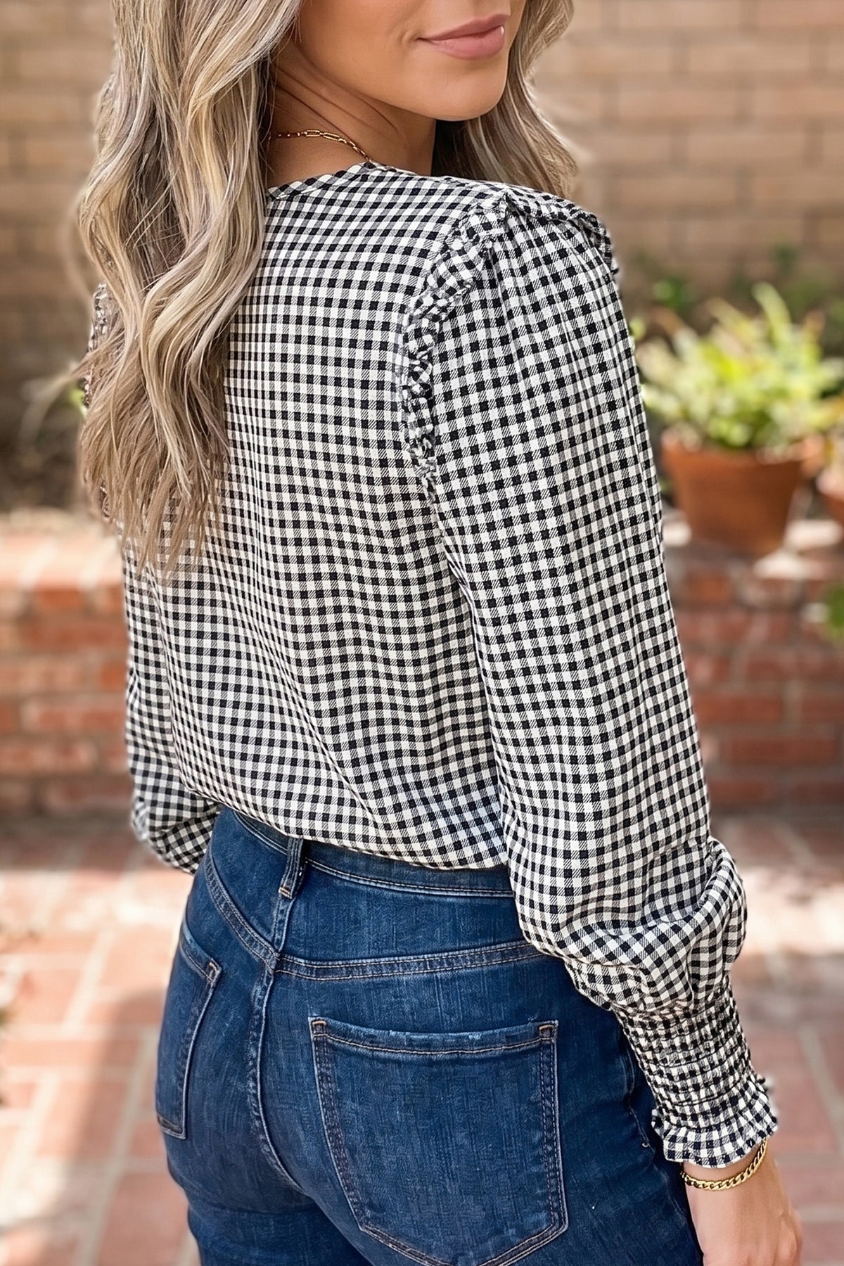 Highland Plaid Blouse