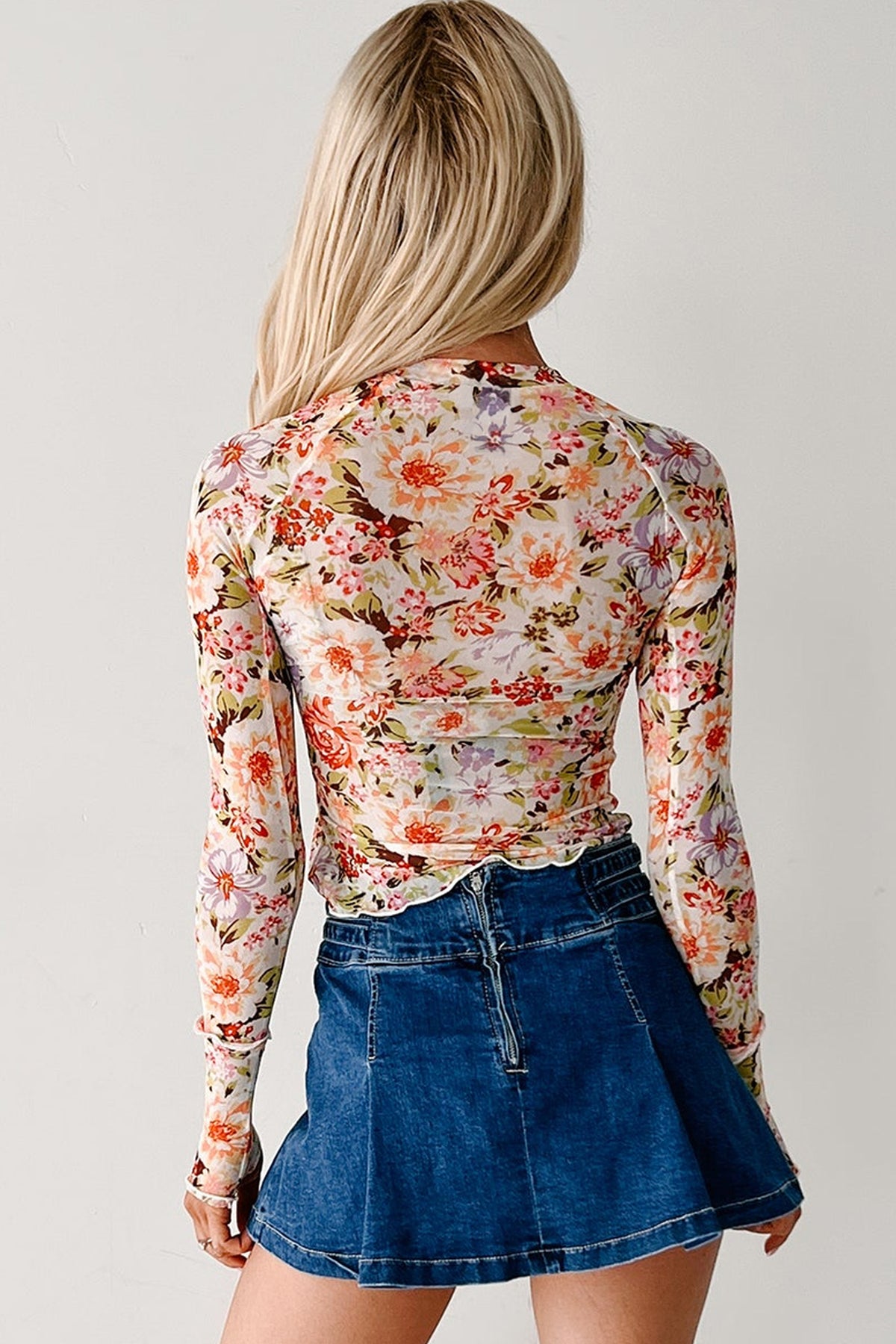 Wildflower Whisper Mesh Top