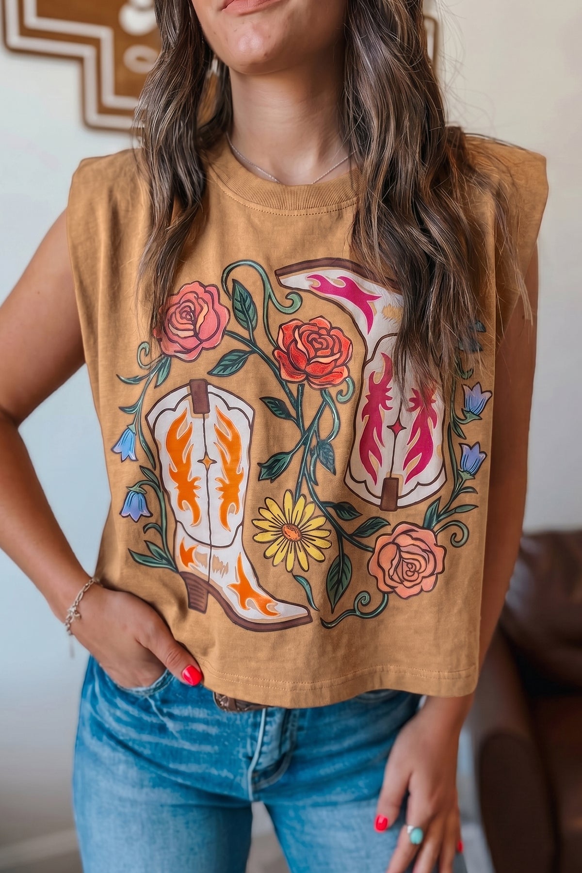 Cowgirl Boots Tank