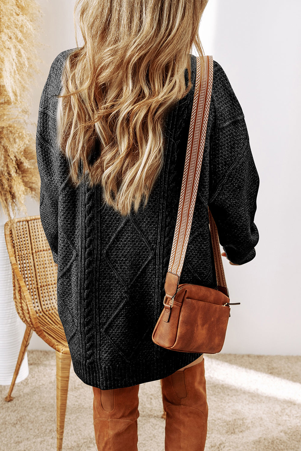 Cozy Cable Sweater Dress