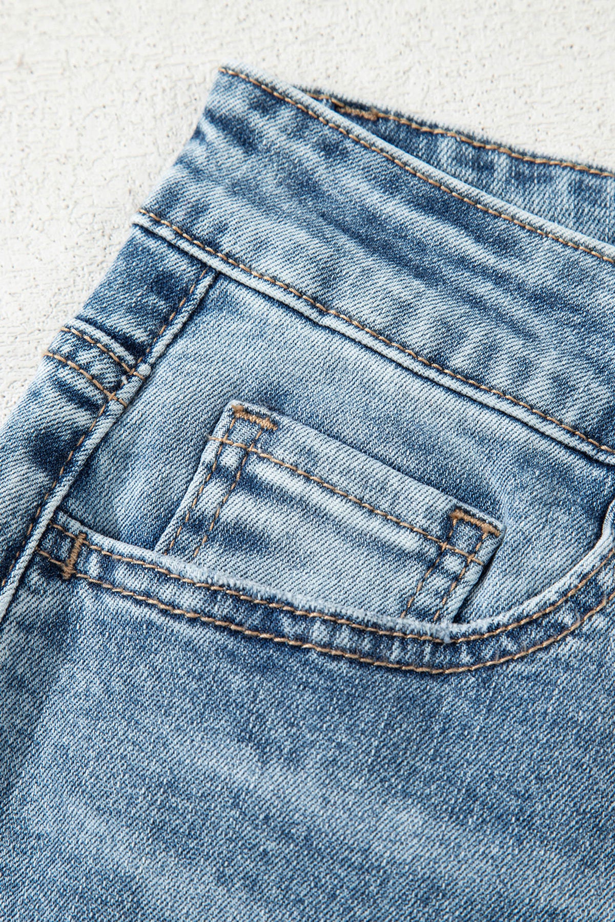 Raw Edge Flare Jeans