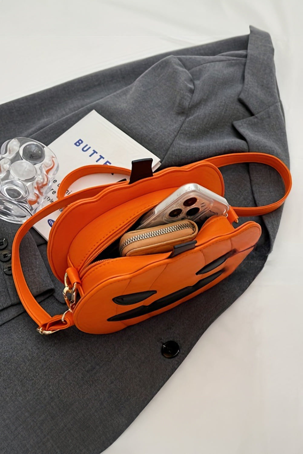 Carrot Halloween Pumpkin Shoulder Bag
