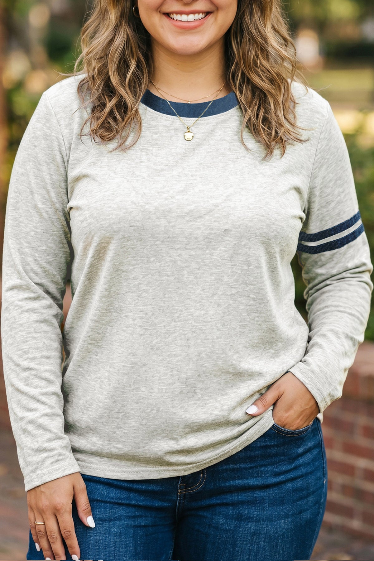 Plus Colorblock Top