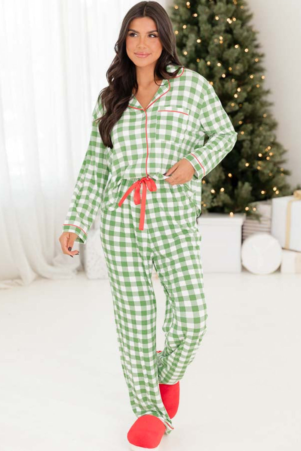 Christmas Plaid Pajama Set