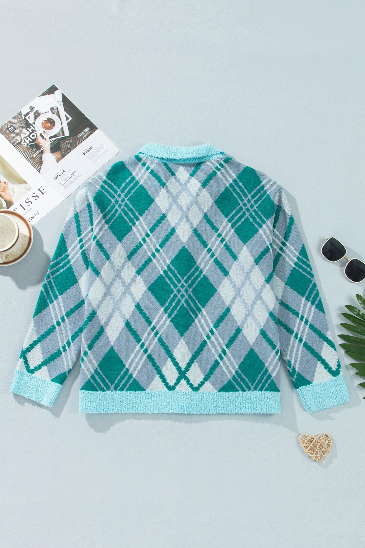 Plaid Cardigan