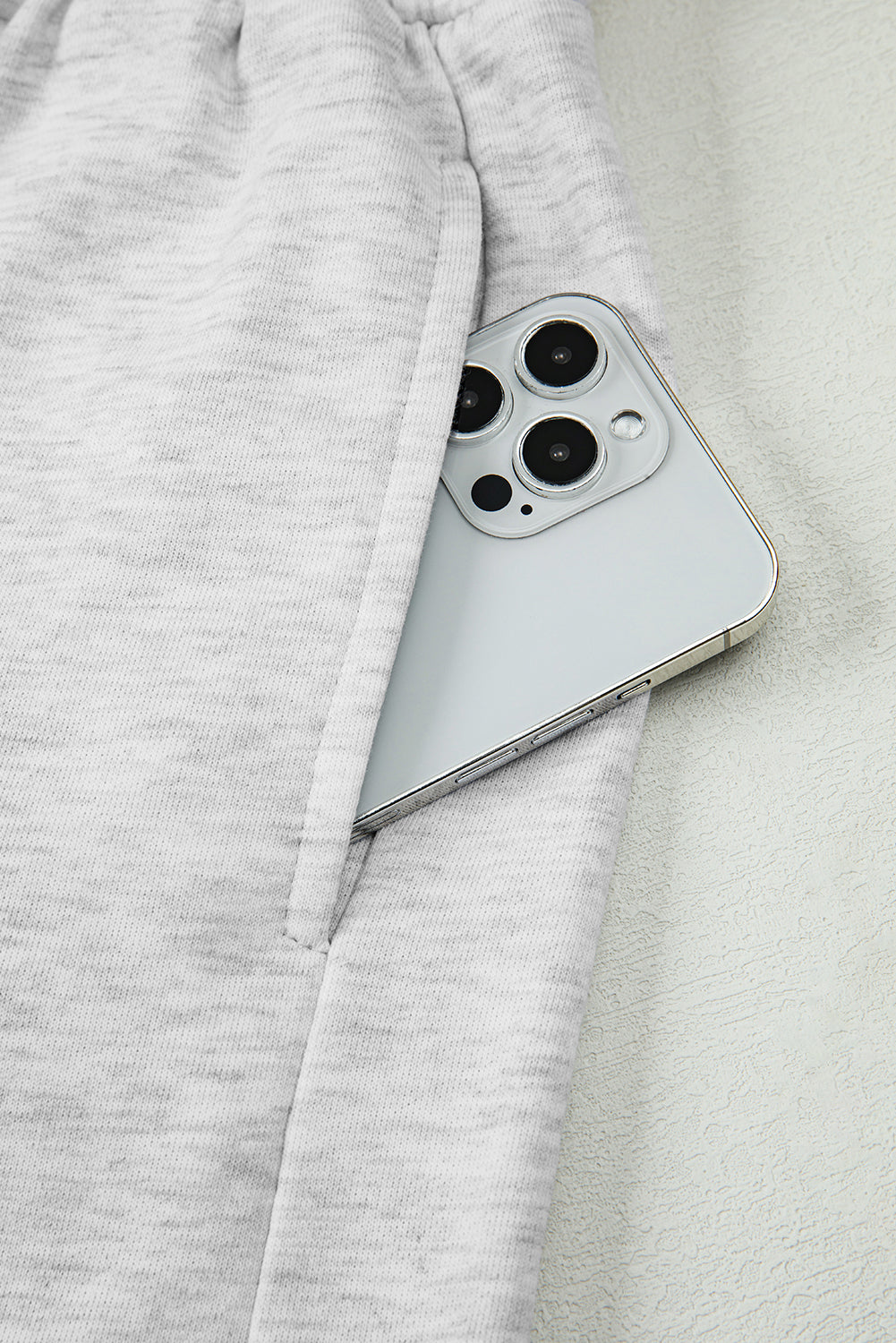 Sachet Pink Bow Embroidery Long Sleeve Pullover and High Waist Shorts Set