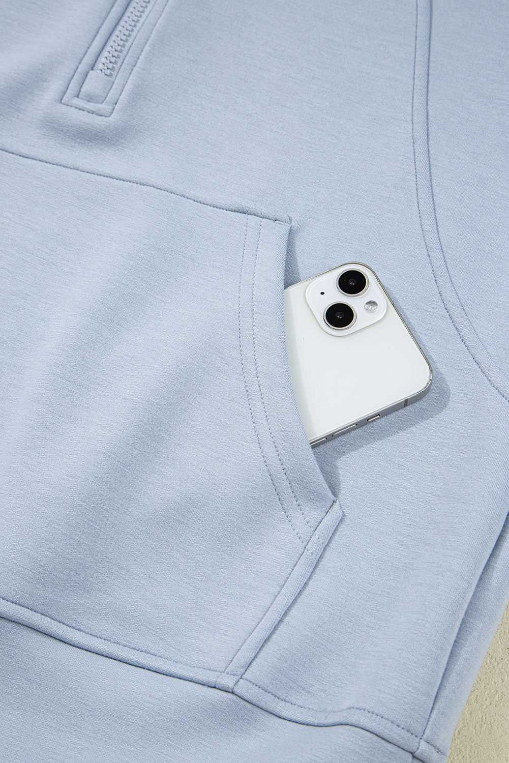 Orchid Bouquet Half Zip Thumbhole Sleeve Hoodie Active Pants 2pcs Outfit