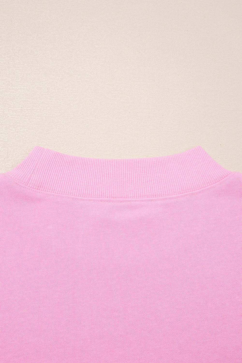 Pink Frill Tiered Patchwork Ribbed Trim Flowy Plus Size Top