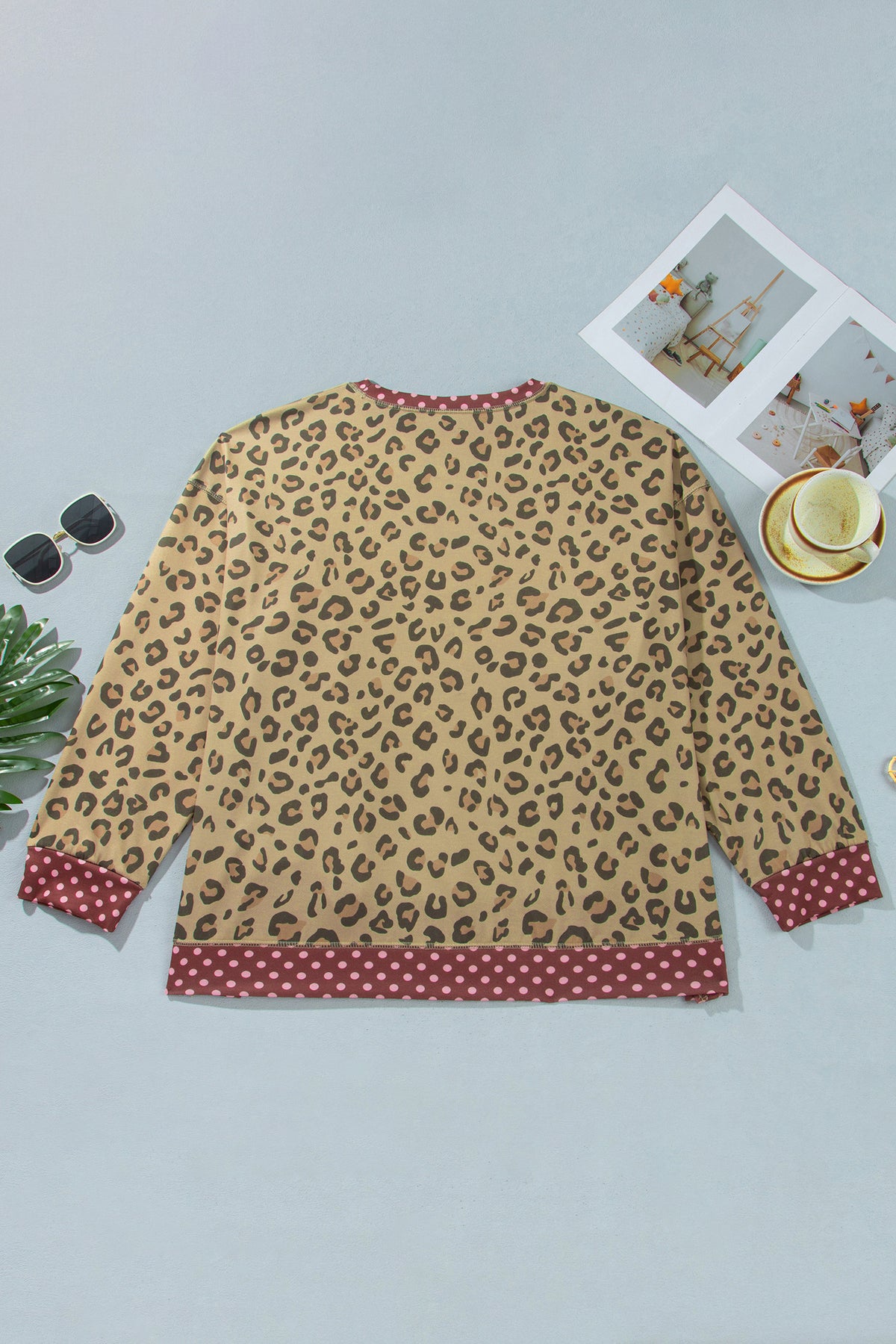 Plus Leopard Dot Top