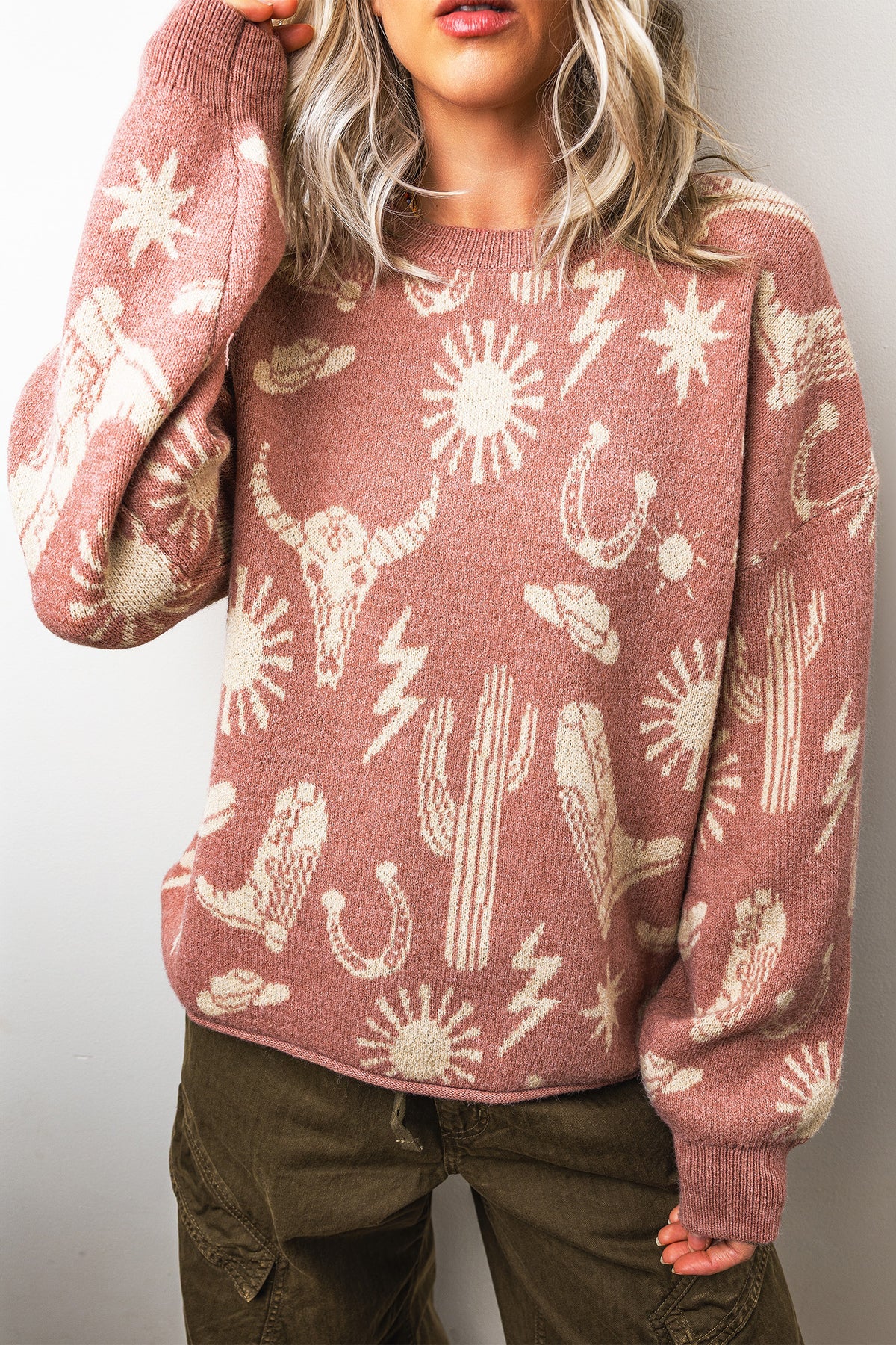 Peachy Prarie Sweater