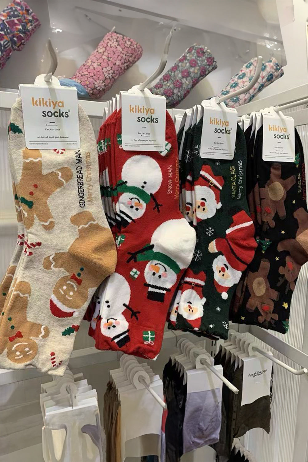 Parchment Christmas Gingerbread Man Socks
