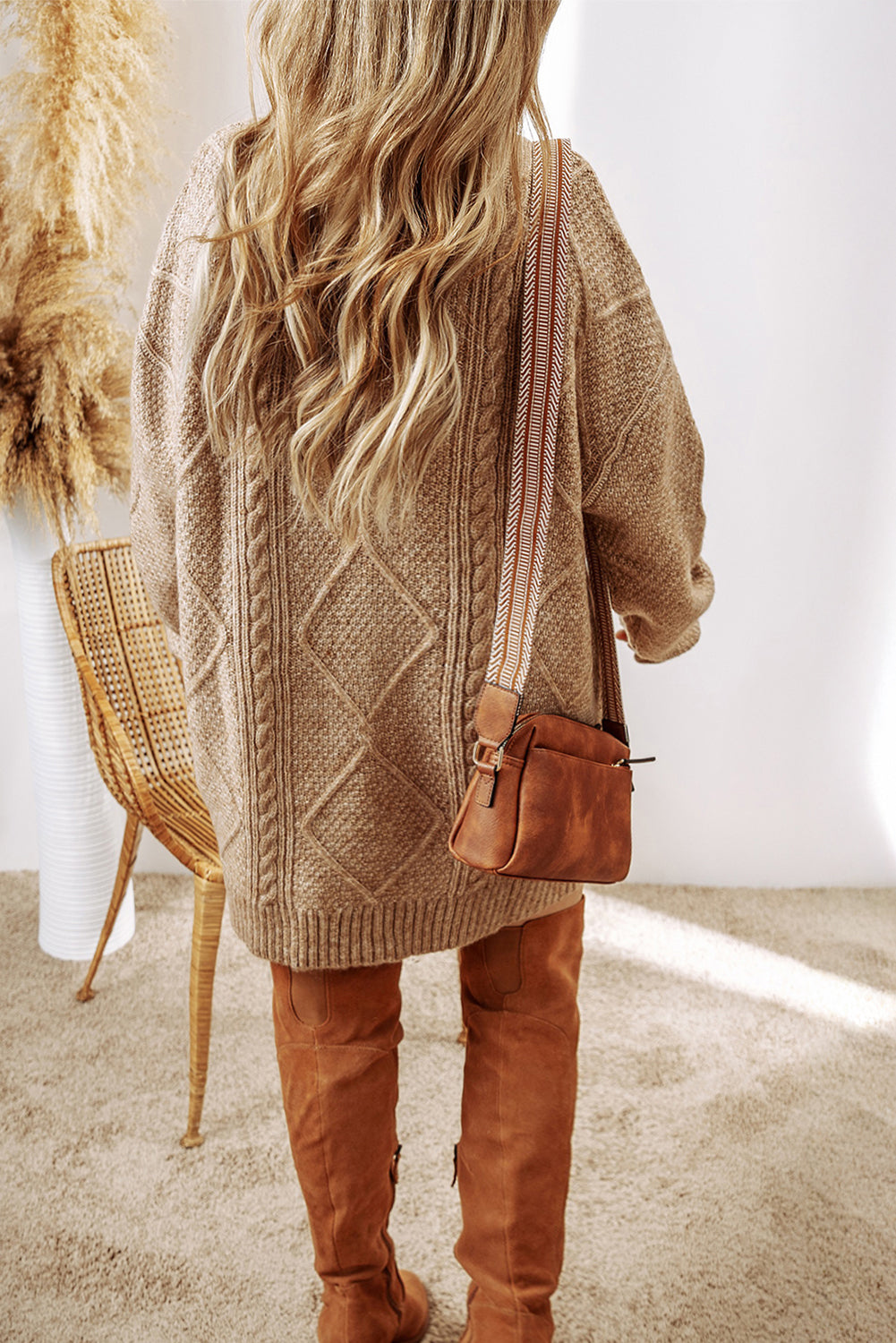Cozy Cable Sweater Dress