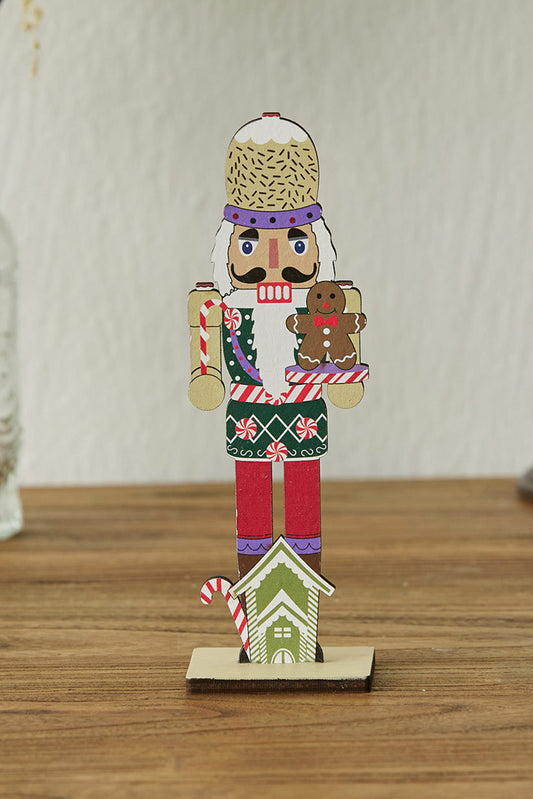 White Christmas Chic Nutcraker Wood Home Ornament