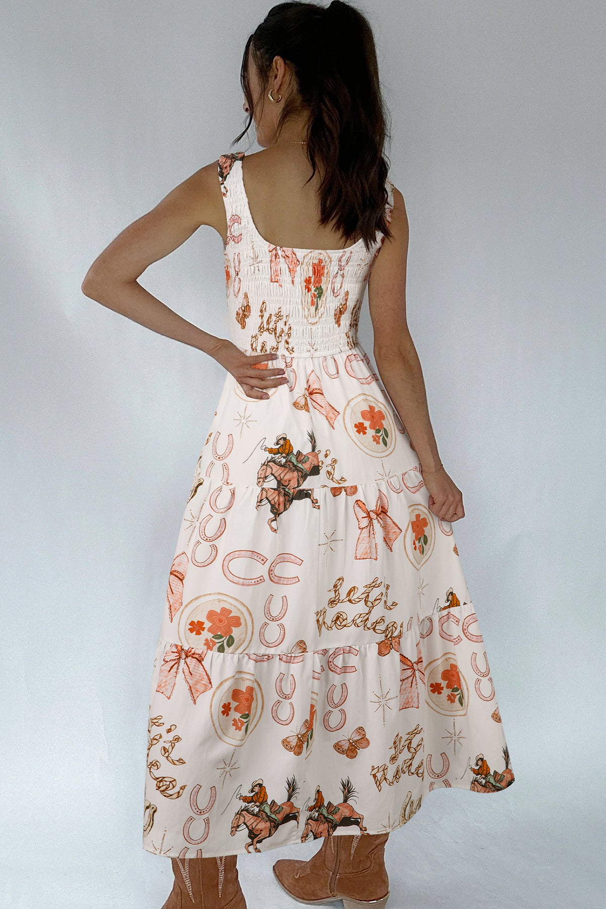 Western Charm Midi Dress