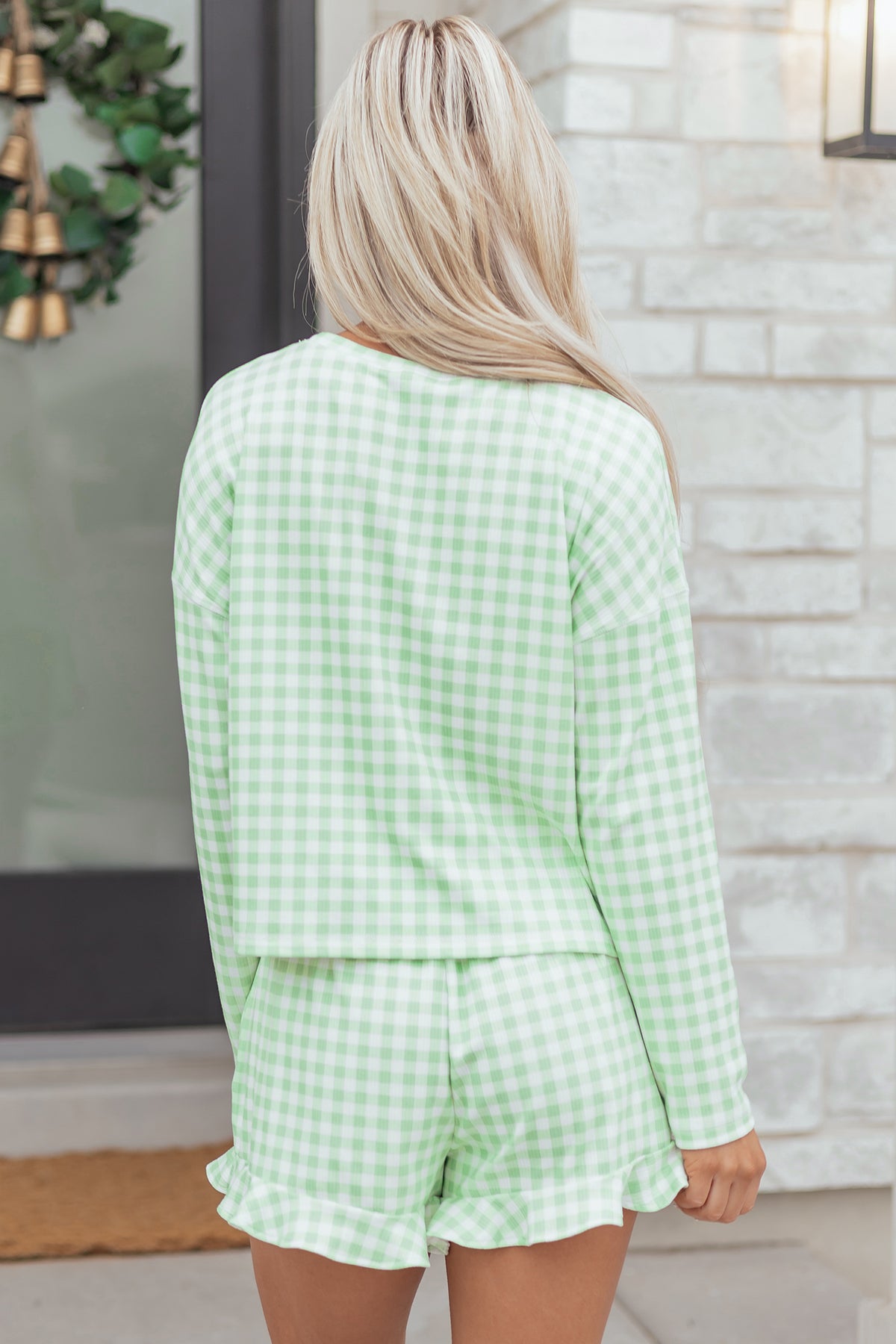 Gingham Days Lounge 2pc Set