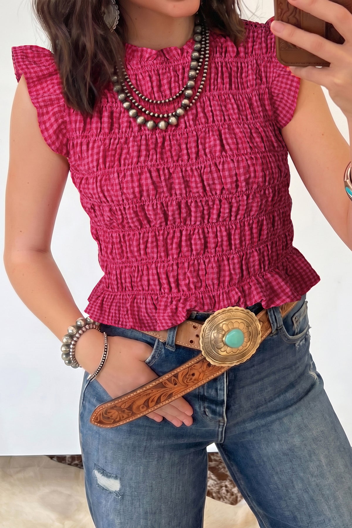 Plaid Darling Tank