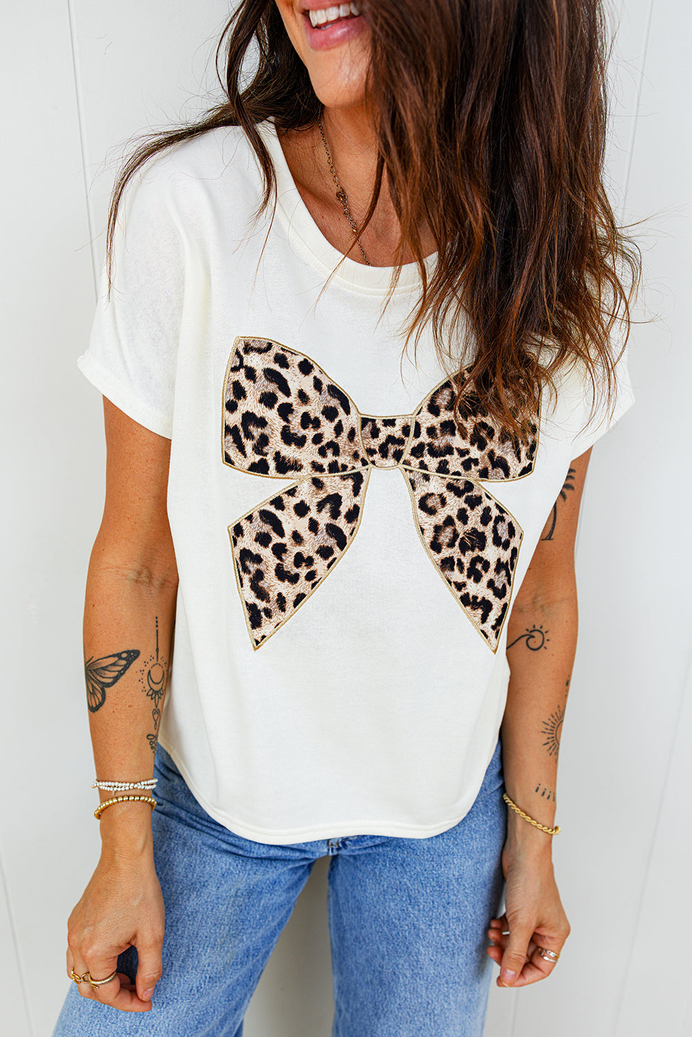 Leopard Bow Tee