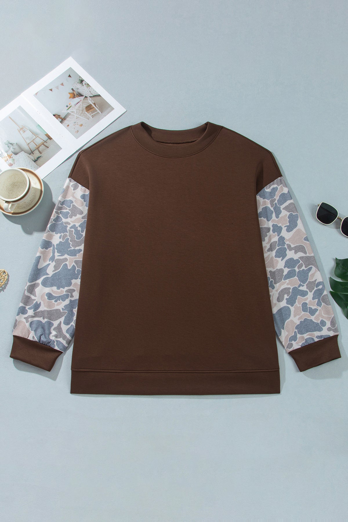 Camo Patchwork Pullover