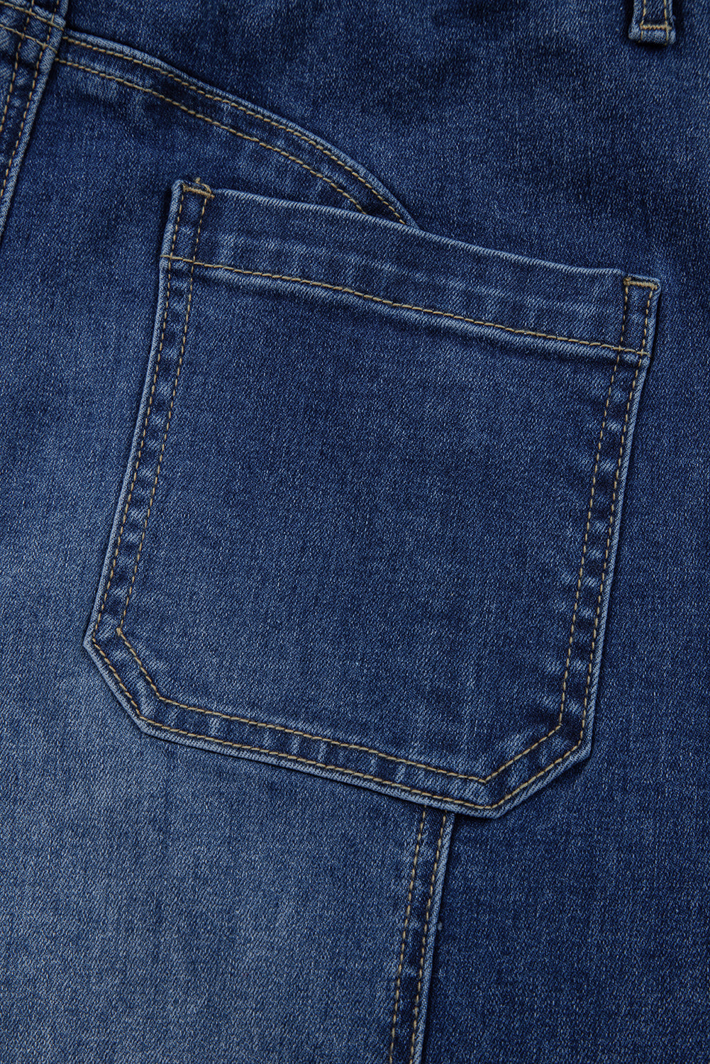 Gray Drawstring Seam Detail Raw Hem Wide Leg Jeans