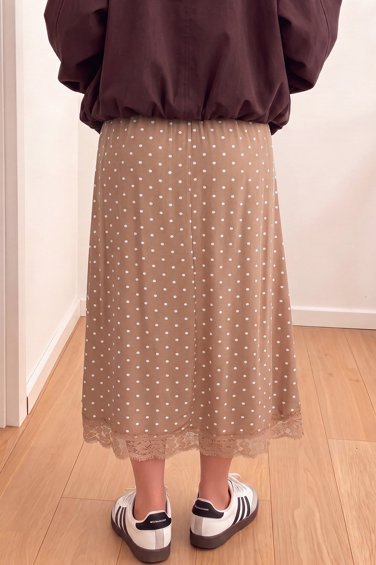 Polka Dot Lace Skirt