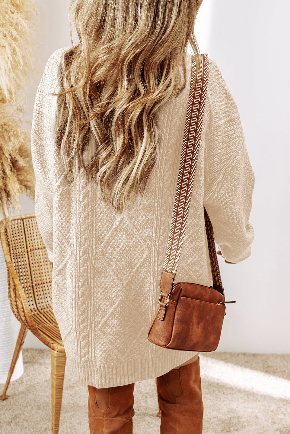 Cozy Cable Sweater Dress