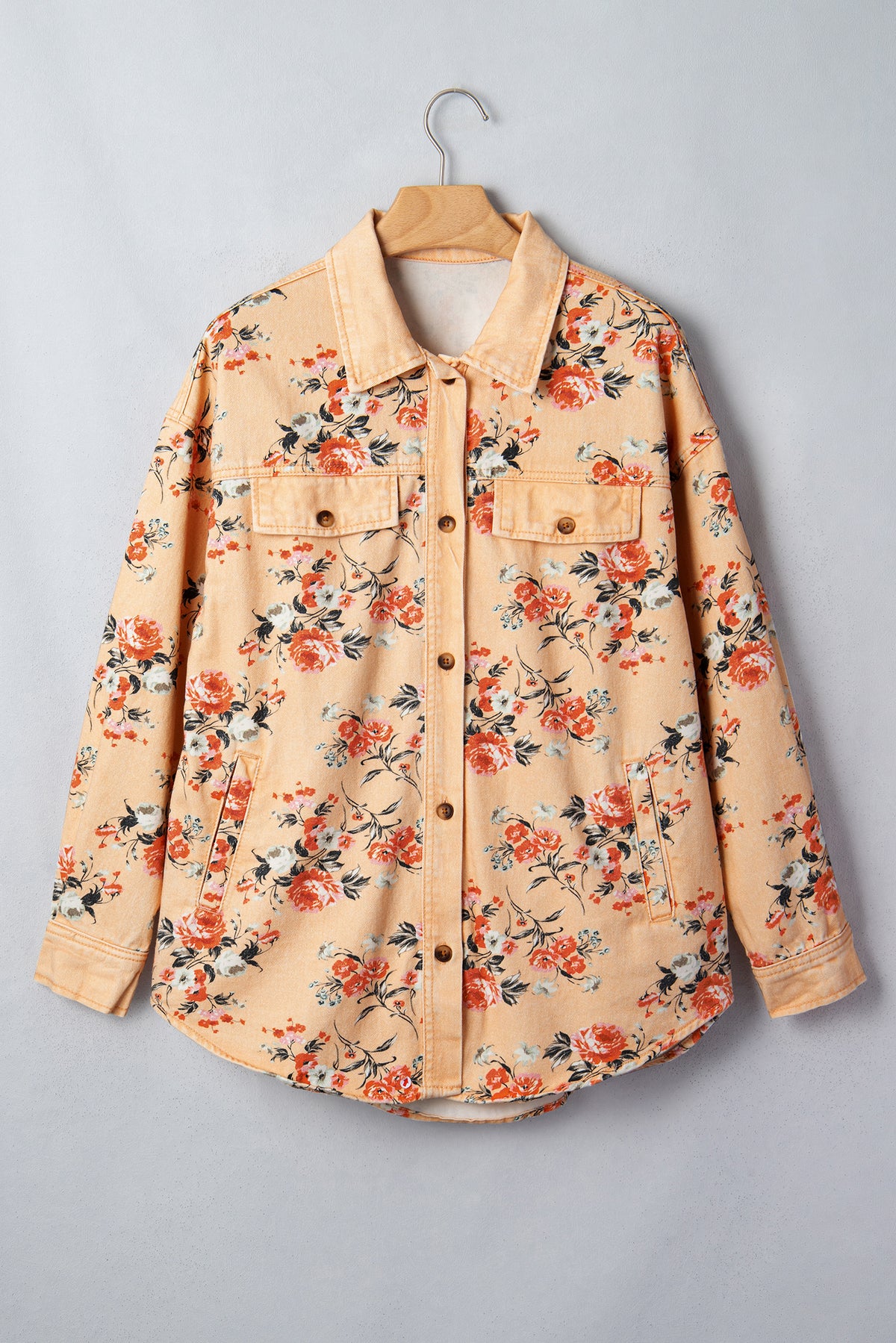 Floral Denim Shacket